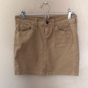 Tan ribbed old navy skirt
